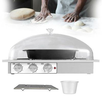 Electric Bread Dough Proofer Machine, Bread Making Tools Kit, Humidity/Temperature/Time Adjustment, Silent Fermentation, Transparent PC Cover, Independent Mechanical Knob