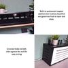 JOMRTS Router Shelf, Wireless WiFi Storage Box,in Bedroom Household Set-top Box, Power Cord Socket Finishing Rack (F 49.5x19x25.5cm) view 4