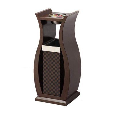 Outdoor Trash Can Kitchen Trash Can Outdoor Stainless Steel Trash Can Modern Commercial Trash Can with Separate Ashtray for Hotel Lobby Office Outdoor Trash Can for Patio ( Color : A , Size : 30*30*70