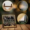 Hetano Best Personalized Fathers Day Creative for Dad Gifts from Daughter Kids Kids, Custom Acrylic Night Light with Art Name Photo Pictures, Customized Unique Birthday Gift for Grandpa Father-in-Law view 3