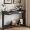 ChooChoo Mission Long Entryway Table with Drawer, Narrow Console Sofa Table with Storage, for Entryway, Living Room and Hallway, 47 Black view 1