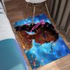 Princess Rugs for Girls Bedroom - African Black Girls Rug for Bedroom Decor Princess Carpet Floor Mat, Blue, 2x3 Feet view 2