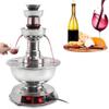 Wine Fountain,3-Tier Wine Fountain Machine,Champagne Fountain,Red Wine Self-Service Fountain Machine,0~100 Temperature Adjustable,for Wine, Champagne, Water, Juice view 1