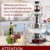 Wine Fountain,3-Tier Wine Fountain Machine,Champagne Fountain,Red Wine Self-Service Fountain Machine,0~100 Temperature Adjustable,for Wine, Champagne, Water, Juice view 2