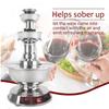 Wine Fountain,3-Tier Wine Fountain Machine,Champagne Fountain,Red Wine Self-Service Fountain Machine,0~100 Temperature Adjustable,for Wine, Champagne, Water, Juice view 3