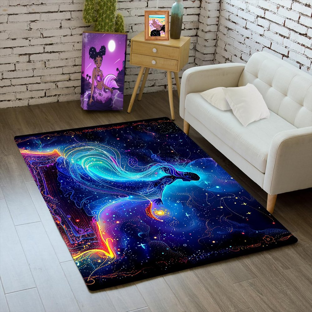 Pretty Boho Area Rug for Living Room, Princess Rugs for Girls Bedroom Boho Carpet Sofa Floor Mat Home Decor Indoor Outdoor Welcome Mat, 2x3 Feet