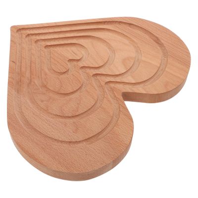 Alipis Heart Shaped Serving Tray Rustic Coffee Plate for Desserts Cakes Snacks Practical Easy to Clean for Home Decor Banquets