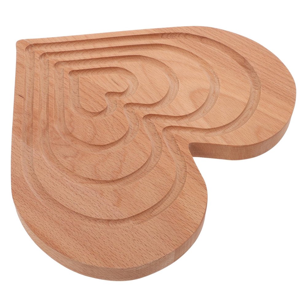 Alipis Heart Shaped Serving Tray Rustic Coffee Plate for Desserts Cakes Snacks Practical Easy to Clean for Home Decor Banquets