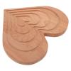Alipis Heart Shaped Serving Tray Rustic Coffee Plate for Desserts Cakes Snacks Practical Easy to Clean for Home Decor Banquets view 1