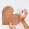 Alipis Heart Shaped Serving Tray Rustic Coffee Plate for Desserts Cakes Snacks Practical Easy to Clean for Home Decor Banquets view 2