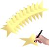 10 Pcs Gold Star Cutouts - Double Printed Paper Stars Decoration - 11 Inches - Perfect for Wedding & Party Dcor (Gold, 11" L x 11" W) view 1