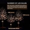 TYBEEU Star Light Tree Set 4ft, 5ft and 6ft with 128/216/256 Warm White LEDs for Holiday Decor - Dimmable, UL Certified, Waterproof - Ideal for Indoor and Outdoor Decoration view 3