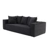 LIFEISLE Modern Corduroy Sofa for Living Room Lounge Sofa Comfy Couch with 5 Matching Pillows Lazy 3 Seater Sofa for Home Apartment view 1