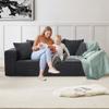 LIFEISLE Modern Corduroy Sofa for Living Room Lounge Sofa Comfy Couch with 5 Matching Pillows Lazy 3 Seater Sofa for Home Apartment view 2