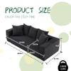 LIFEISLE Modern Corduroy Sofa for Living Room Lounge Sofa Comfy Couch with 5 Matching Pillows Lazy 3 Seater Sofa for Home Apartment view 3
