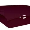 Zip-On Fitted Sheet Set - Includes 1 Fitted Sheet Base and 2 Zip-On Sheets - Designed for Mattresses with Up to 16" Inch Deep Pockets Queen Size - 600 TC - Wine Color view 2