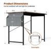 Small Space Writing Desk with Headphone Hooks, Modern Simple Design, Suitable for Study, Home Office and Children's Room view 3