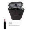 Wine Cooler Bag, 2 Bottle Insulated Wine Carrier Tote Bag, Wine Cooler Bag, Wine Bags for Wine Bottles, Leakproof Wine Bottle Carrier with Handle for Travel, Restaurant, Wine Tasting, Party(black) view 2