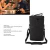 Wine Cooler Bag, 2 Bottle Insulated Wine Carrier Tote Bag, Wine Cooler Bag, Wine Bags for Wine Bottles, Leakproof Wine Bottle Carrier with Handle for Travel, Restaurant, Wine Tasting, Party(black) view 3
