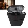 Wine Cooler Bag, 2 Bottle Insulated Wine Carrier Tote Bag, Wine Cooler Bag, Wine Bags for Wine Bottles, Leakproof Wine Bottle Carrier with Handle for Travel, Restaurant, Wine Tasting, Party(black) view 4