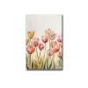 YX Tide Canvas Painting Wall Mural Print Tulips Field Spring Meadow Painting Modern Home and Bedroom Decoration 16x24inch Wood Frame view 1