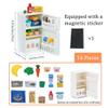 Ouliget Miniature Model Refrigerator Fridge Magnet,Unique Novelty Cute Mini Fridge Magnet,Mini Refrigerator Miniature Furniture Dollhouse Set for Kitchen Ornament Party Play,16Pieces view 2