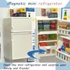 Ouliget Miniature Model Refrigerator Fridge Magnet,Unique Novelty Cute Mini Fridge Magnet,Mini Refrigerator Miniature Furniture Dollhouse Set for Kitchen Ornament Party Play,16Pieces view 3