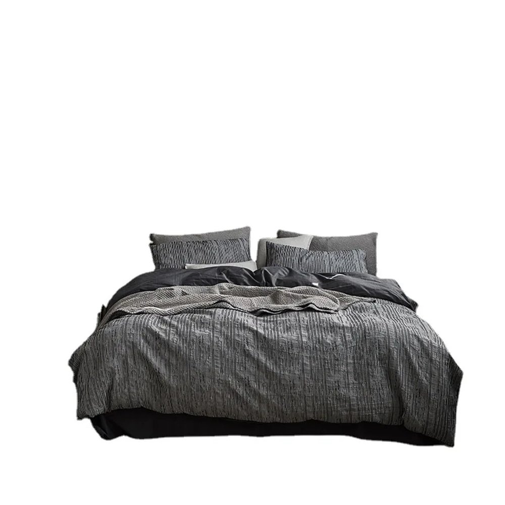 Zixmix Light Luxury Duvet Cover Set Comfortable Skin Friendly Fabric Bedding Comforter Sets,Bedding