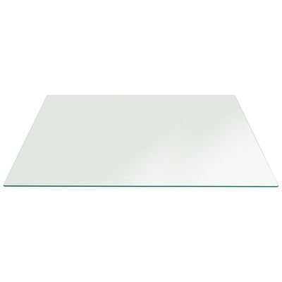 Glass Table Tops 1/8" Thick - 18" x 24" Rectangle Glass Tabletop with Seamed Edge - Replacement Tempered Glass Table top for Dining Table, Coffee Table, Office Table, Side Table
