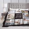SKHJEGN Custom Blanket Using Pictures Customized Throw Blankets with Your Images and Text for Family, Wedding, Birthday Gifts, 8 Photos Design2, 40"x50" view 4