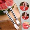 2-in-1 Stainless Steel Fruit Cutter Watermelon Cutter,2026 Watermelon Slicer Watermelon Cutters Melon Cutter Tool, Watermelon Cutting tool Stainless Steel for Kitchen (1pc) view 2