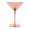 belupai 220ml Stainless Steel Martini Glass, Unbreakable Metal Cocktail Glass Stylish Rose Gold Wine Goblet Reusable Champagne Toasting Glass Red Wine Cup for Party, Bars, Anniversary, Wedding view 1