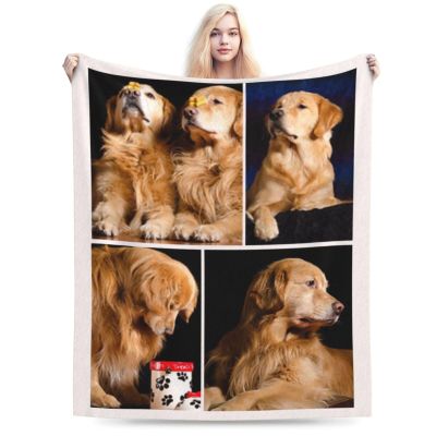SKHJEGN Custom Blanket Using Pictures Customized Throw Blankets with Your Images and Text for Family, Wedding, Birthday Gifts, 4 Photos, 40"x50"