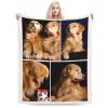 SKHJEGN Custom Blanket Using Pictures Customized Throw Blankets with Your Images and Text for Family, Wedding, Birthday Gifts, 4 Photos, 40"x50" view 1