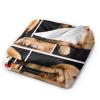 SKHJEGN Custom Blanket Using Pictures Customized Throw Blankets with Your Images and Text for Family, Wedding, Birthday Gifts, 4 Photos, 40"x50" view 3