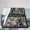SKHJEGN Custom Blanket Using Pictures Customized Throw Blankets with Your Images and Text for Family, Wedding, Birthday Gifts, 3 Photos Design2, 71"x91" view 2