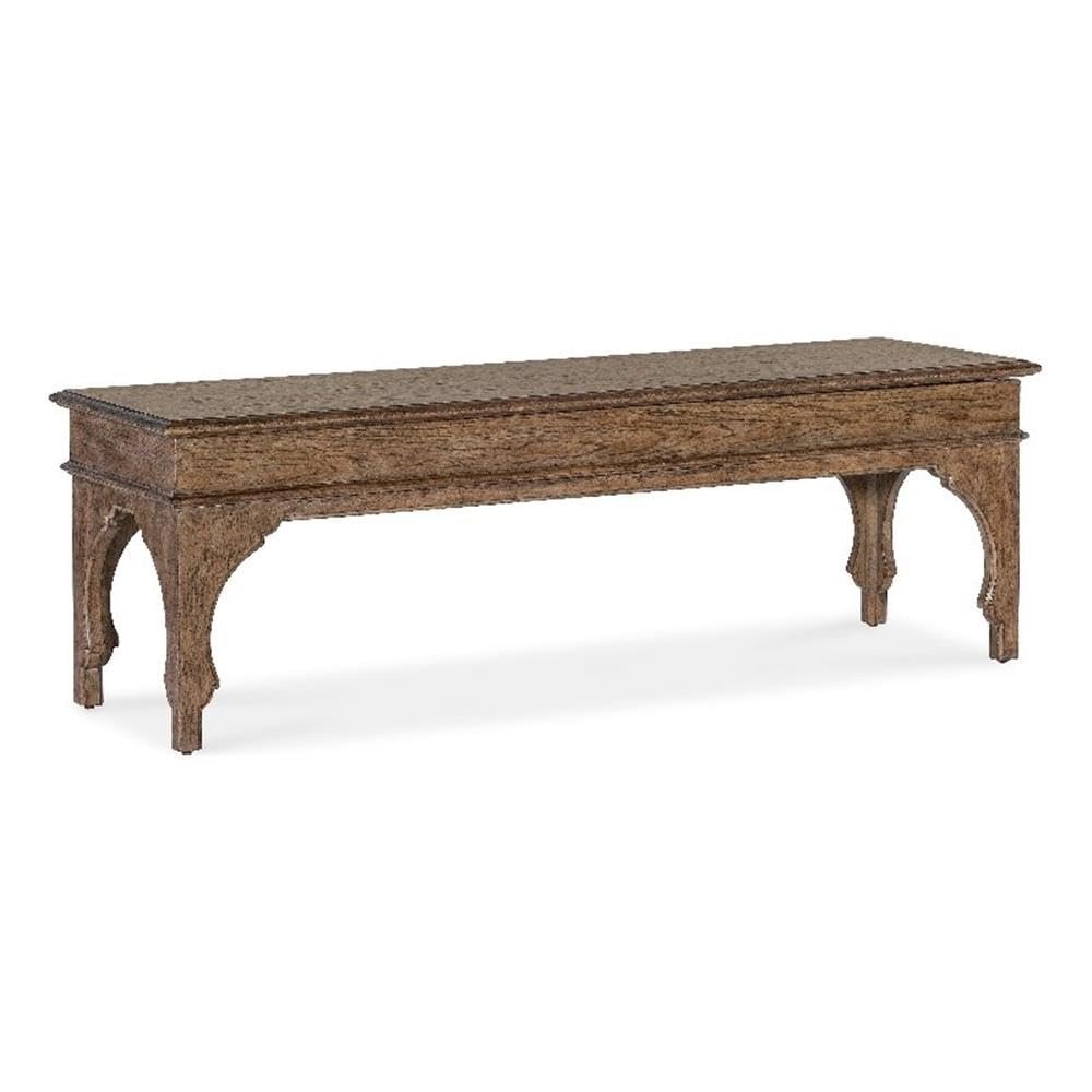 Hooker Furniture Americana Wood Bed Bench in Brown