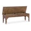 Hooker Furniture Americana Wood Bed Bench in Brown view 4