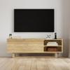 SIMPLIHOME Harrow Solid Mango Wood 60 inch Wide Contemporary Modern TV Media Stand in Natural for TVs up to 65 inches for The Living Room and Entertainment Center view 2