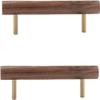 EFARMA Wood Pull Handles,Wooden Drawer Handle,2 pcs Pulls Knobs Drawer Cabinet Handle T Bar Handles Door Handles for Cupboard Walnut (Hole Distance:224mm) (Size : Ho (Size : Hole Distance:128mm) view 1