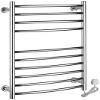 SSRURYWZ Towel Warmer, Curved Towel Warmer Wall Mounted Electric Towel Warmer for Bath Heated Drying Rack Stainless Steel,Bath Towel Dryer view 1