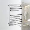 SSRURYWZ Towel Warmer, Curved Towel Warmer Wall Mounted Electric Towel Warmer for Bath Heated Drying Rack Stainless Steel,Bath Towel Dryer view 2