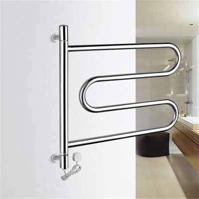MUSUMI Towel Warmer,Electric Towel Warmer Towel Bars Heated Towel Rail Radiator for Bathroom Wallmounted, 4 Heated Bars, Hot Towel Rack,Bath Towel Dryer