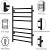 MUSUMI Electric Towel Rack,Wallmounted Tower Warmer Bar 4+4 Heated Bars Towel Drying Rack Heated 80W 25.6X21.6X4.4 in,Plug in,Bath Towel Dryer view 2