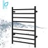 MUSUMI Electric Towel Rack,Wallmounted Tower Warmer Bar 4+4 Heated Bars Towel Drying Rack Heated 80W 25.6X21.6X4.4 in,Plug in,Bath Towel Dryer view 3