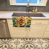 Caroline's Treasures Chow Chow in Sunflowers Kitchen Towel Dish Cloths Guest Hand Towel Decorative Bathroom Towel for Face,Tea, Dishcloth, Kitchen and Bath view 2
