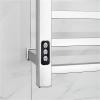 SSRURYWZ Towel Warmer,Electric Towel Warmer, Towel Warmer Rack Wall-Mounted Stainless Steel 10 Heated Bars for Bathroom Home Improvement,Bath Towel Dryer, Square view 2