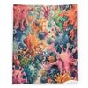 Cartoon Hand Drawn Virus 60" x 80" Life Microbe Death Horror Super Soft Bedding Fleece Throw Blanket Luxury Bed Blanket Sofa Living Room Bedroom Warm Lightweight for Men and Women view 1