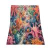 Cartoon Hand Drawn Virus 60" x 80" Life Microbe Death Horror Super Soft Bedding Fleece Throw Blanket Luxury Bed Blanket Sofa Living Room Bedroom Warm Lightweight for Men and Women view 2