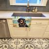Caroline's Treasures Gordon Setter Luau Kitchen Towel Dish Cloths Guest Hand Towel Decorative Bathroom Towel for Face,Tea, Dishcloth, Kitchen and Bath view 2
